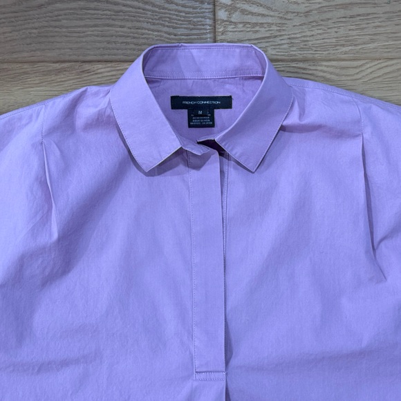 French Connection Popover Top - Lilac - Medium - Picture 5 of 9
